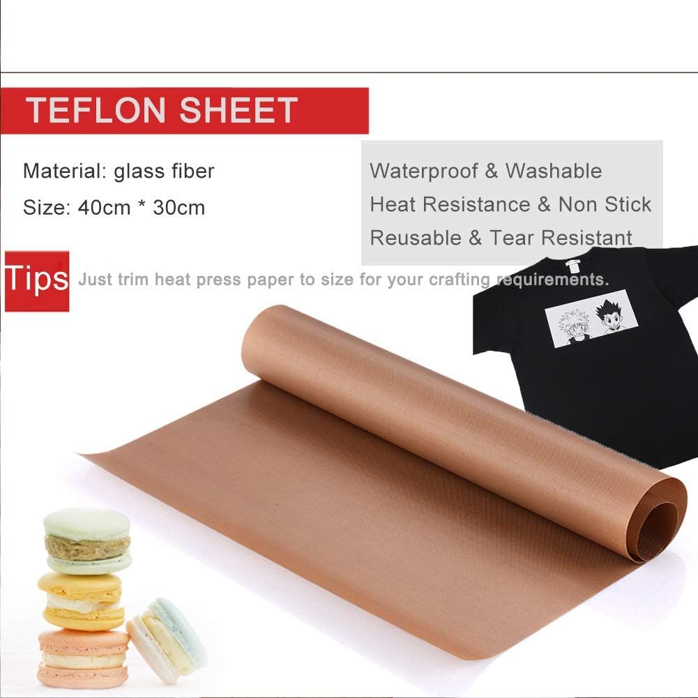Heat Press Teflon Sheet - Arkusz Teflonowy do Termotransferu, 1 szt.