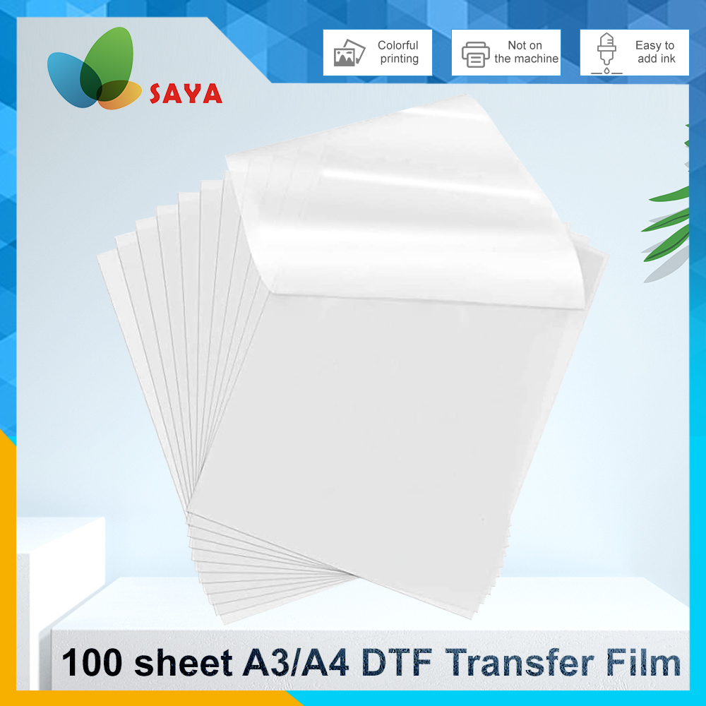 Dtf Film Roll A3 - 50/100 szt. Folia DTF A3/A4 Dwustronna
